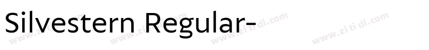Silvestern Regular字体转换